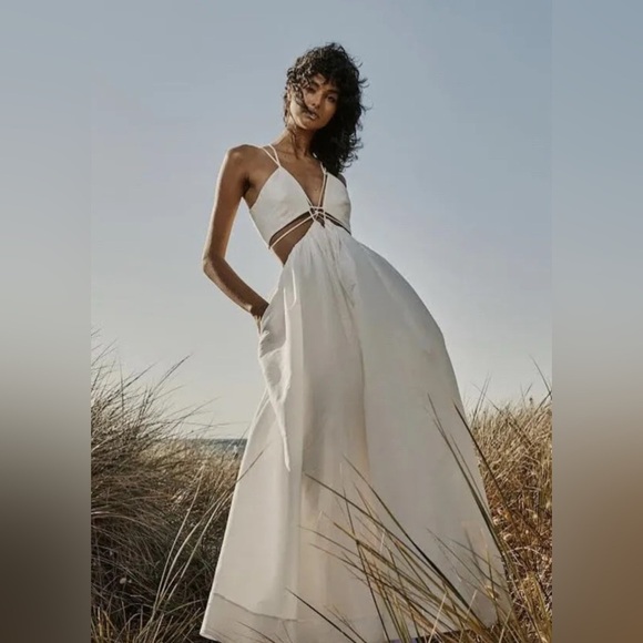 Anthropologie White Maxi Dress - Picture 2 of 14